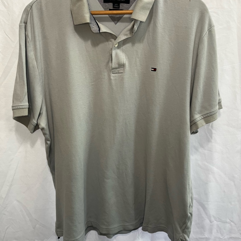 Tommy Hilfiger Light Gray Polo Shirt for Men